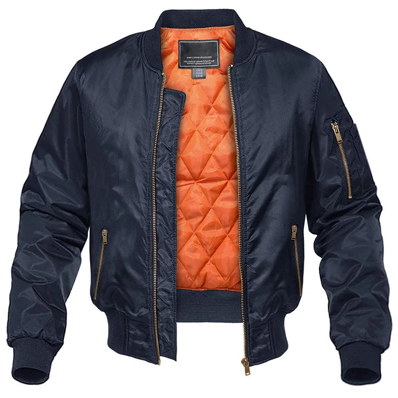 Chaqueta Bomber Estilo Aviador con Forro Térmico
