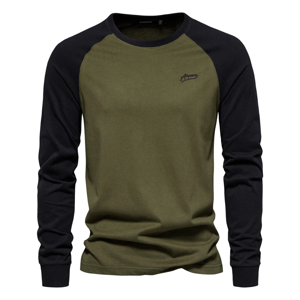 Camiseta de Manga Larga Estilo Raglán