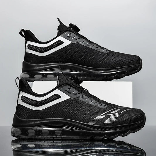 Zapatillas de Running con Cámara de Aire - Diseño Gradiente Azul y Negro