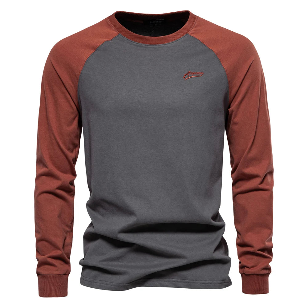 Camiseta de Manga Larga Estilo Raglán