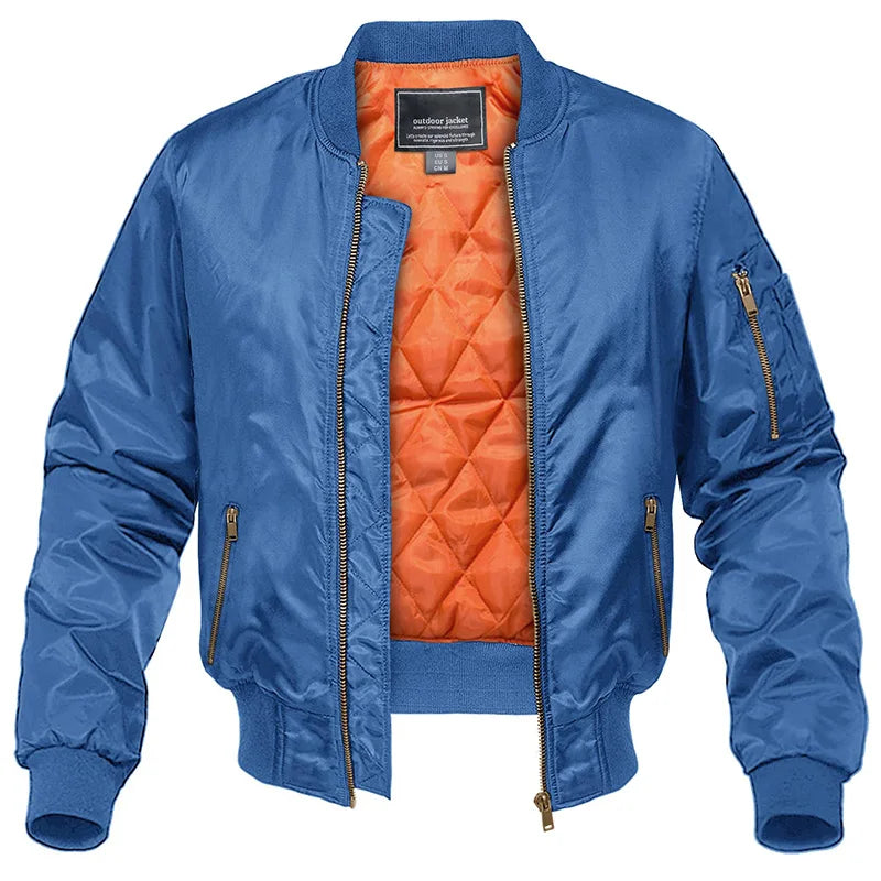 Chaqueta Bomber Estilo Aviador con Forro Térmico